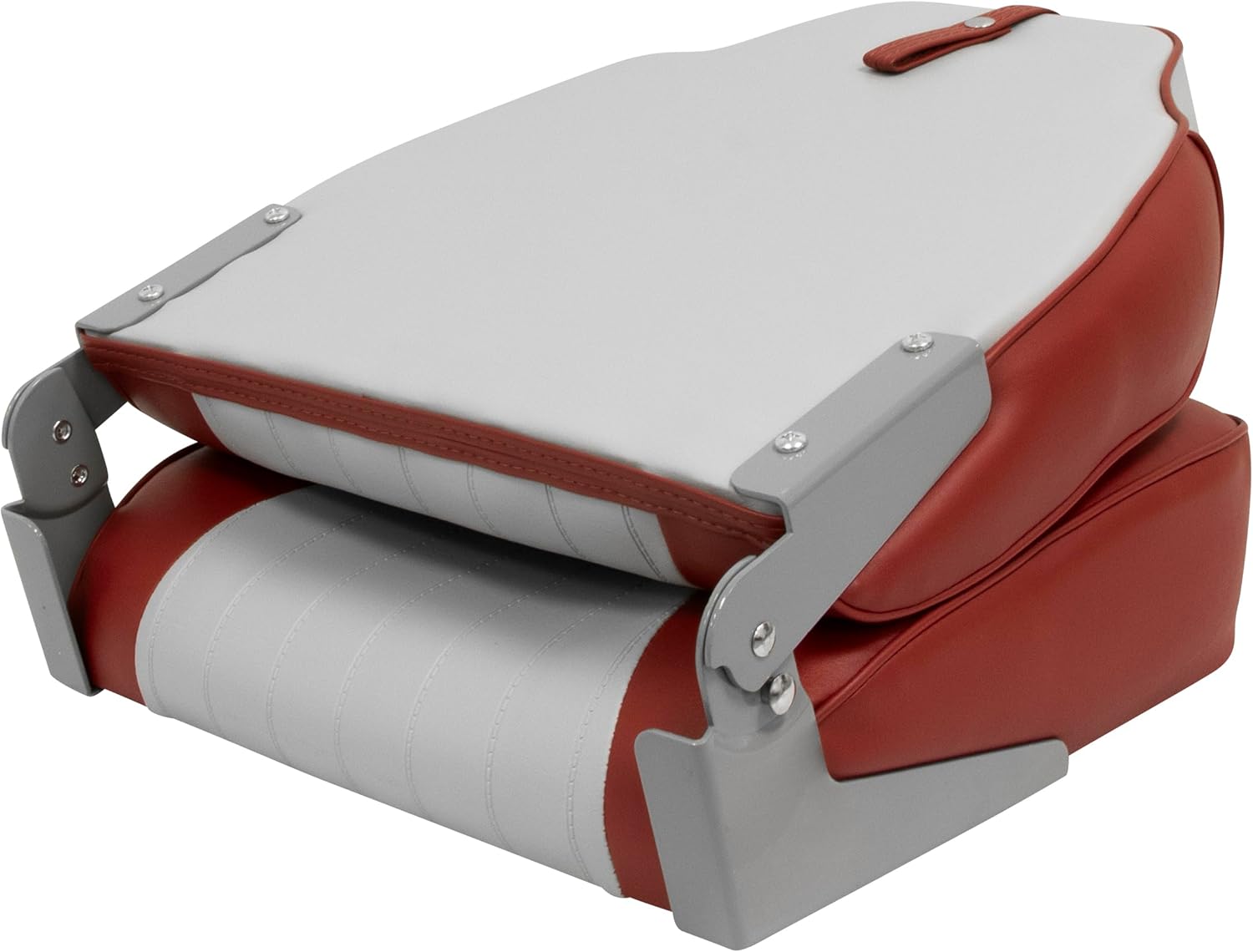 Wise 8WD640PLS-661 Lund Style High Back Boat Seat, Grey/Red