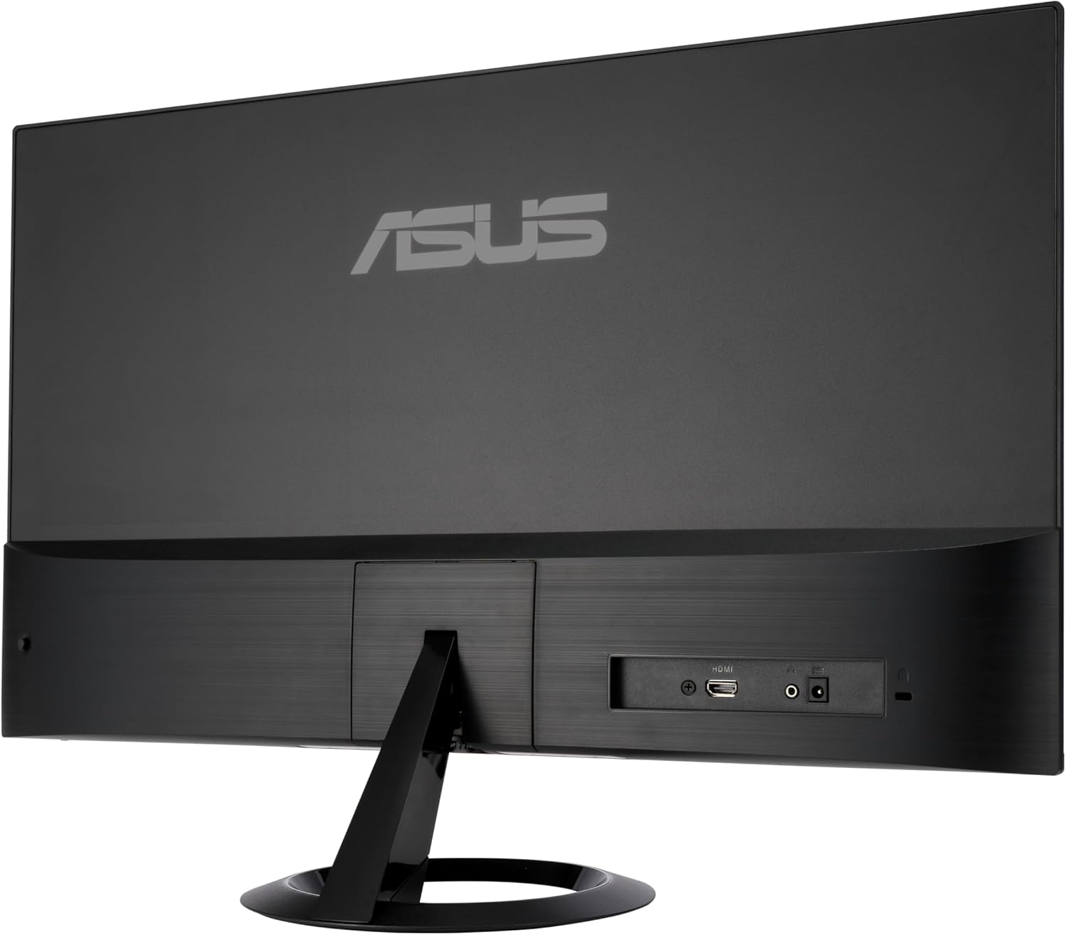 ASUS 27” (27-inch viewable) Eye Care Monitor (VZ27EHF) - Full HD (1920 x 1080), IPS, 100Hz, 1ms, Frameless, Adaptive-Sync, HDMI, Low Blue Light, Flicker Free, Ultra-Slim profile, 3 year warranty