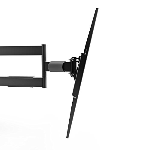 Kanto R300 Recessed In-Wall Full Motion Articulating TV Mount for 32-inch to 55-inch TVs | Ultra Low Profile | Swivel and Tilt Capable | Cable Management for Clean Setup | Black