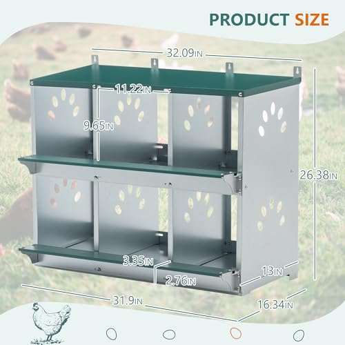3-Tier Large Wooden Chicken Coop for 8-10 Chickens,Outdoor Walk-in Chicken Coop House with Run&Nesting Boxes,Hen House Poultry Pet Habitat Hutch Cage W/Pull Out Trays&Wire Fencing(95"×80"×83")
