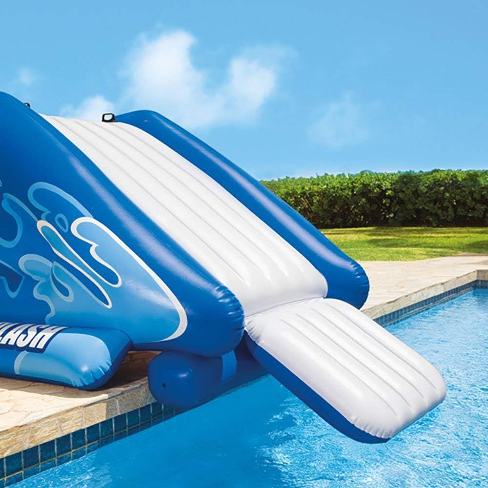Intex Kool Splash Durable Vinyl Inflatable Play Center Swimming Pool Water Slide with Built in Sprayers for Kids and Adults, Age 6 and Up, Blue