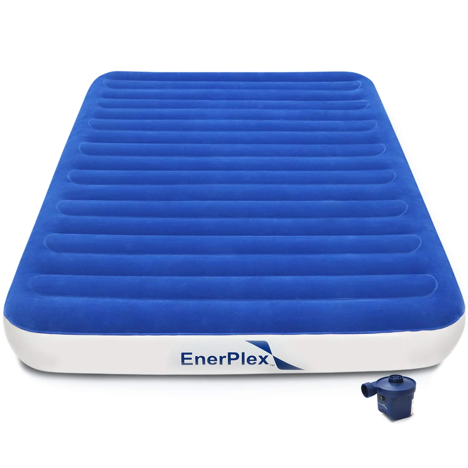 EnerPlex Luxury 9 Inch Queen Camping Air Mattress with High Speed Wireless Pump