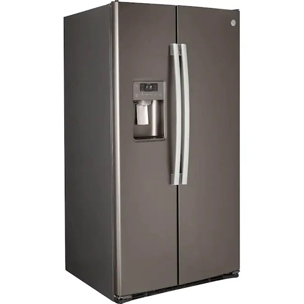 GE GSS25GMPES 25.3 Cu. Ft. Slate Side-By-Side Refrigerator w/ Ice Maker