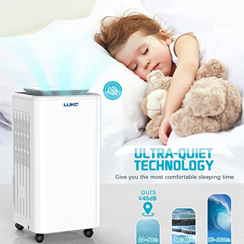 LUKO Dehumidifiers 30pints Dehumidifiers for basement room,