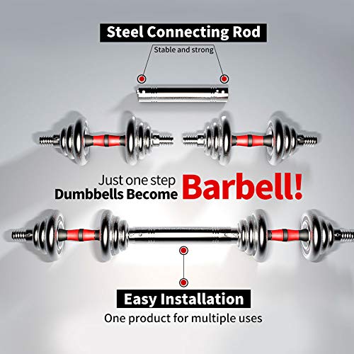 Adjustable Dumbbell Set Home Gym Cast Iron Barbell Sets with Carry Box 44lbs 66lbs 110lbs Office Bedroom Workout Dumbbells for Men and Women