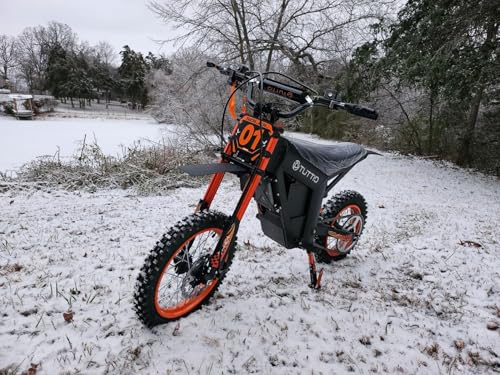 Tuttio Soleil 01 Electric Dirt Bike 2000W, 37MPH Speed, 14"/12" Fat Tires Electric Motorcycle, 48V 21AH Battery for 45 Mile Range,Ideal for Adults & Teens 13+ on Mountain Adventures(USA Warehouse)