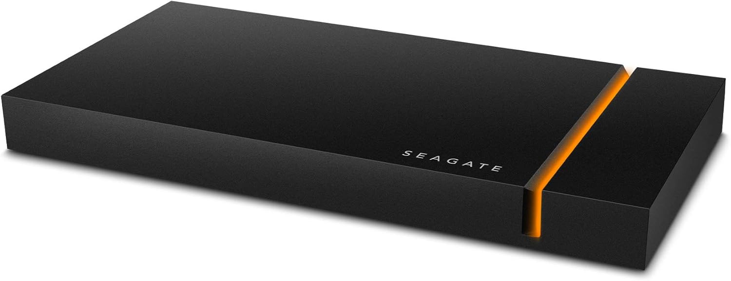 Seagate FireCuda Gaming Hub External Hard Drive HDD 8TB - USB 3.2, Customizable RGB LED Lighting, Dual Forward-Facing USB for Desktop PC with Rescue Services (STKK8000400)