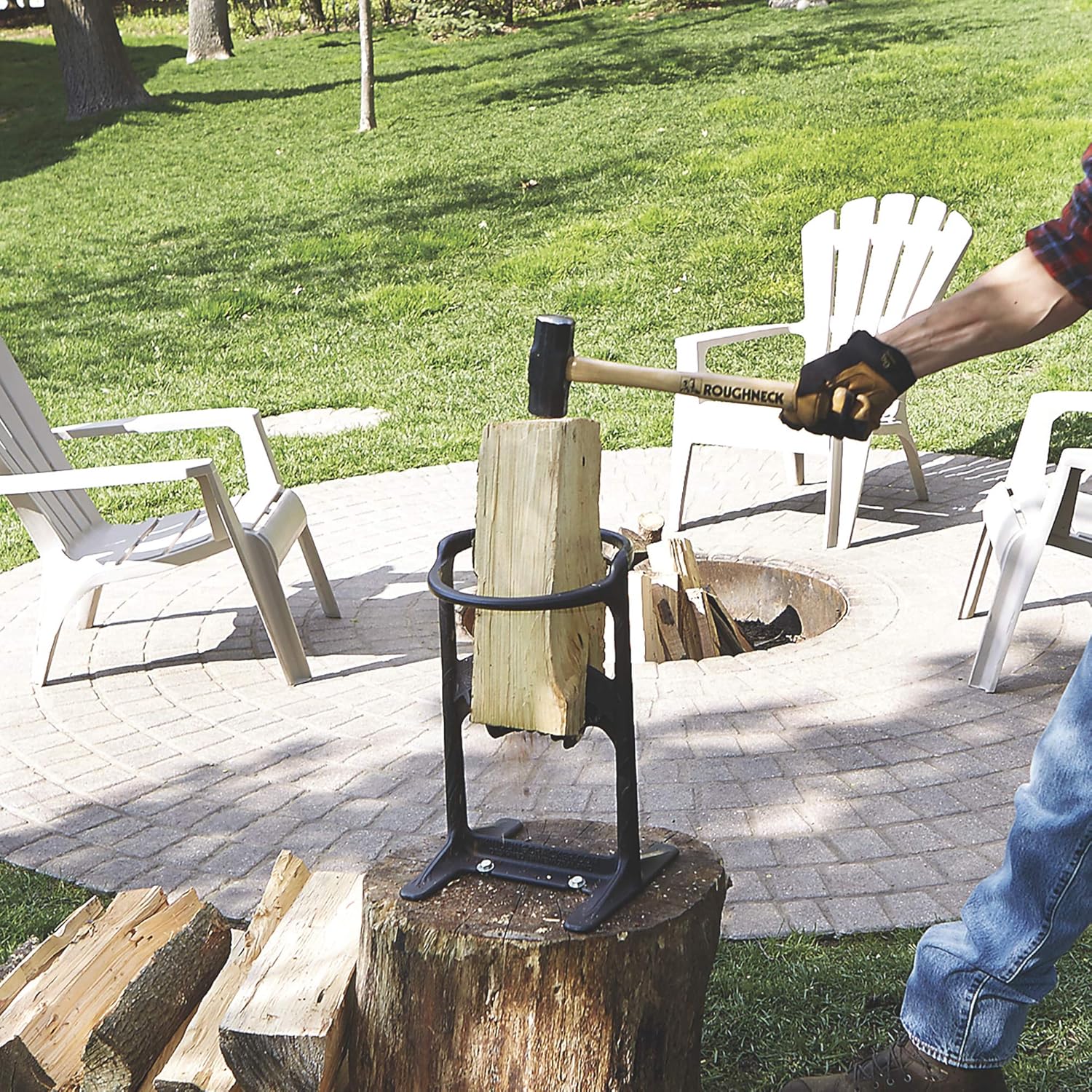 Kindling Cracker XL Kindling Cracker King Firewood Splitter - Kindling Splitter Wood Splitter Wood Splitting Wedge Manual Log Splitter Wedge