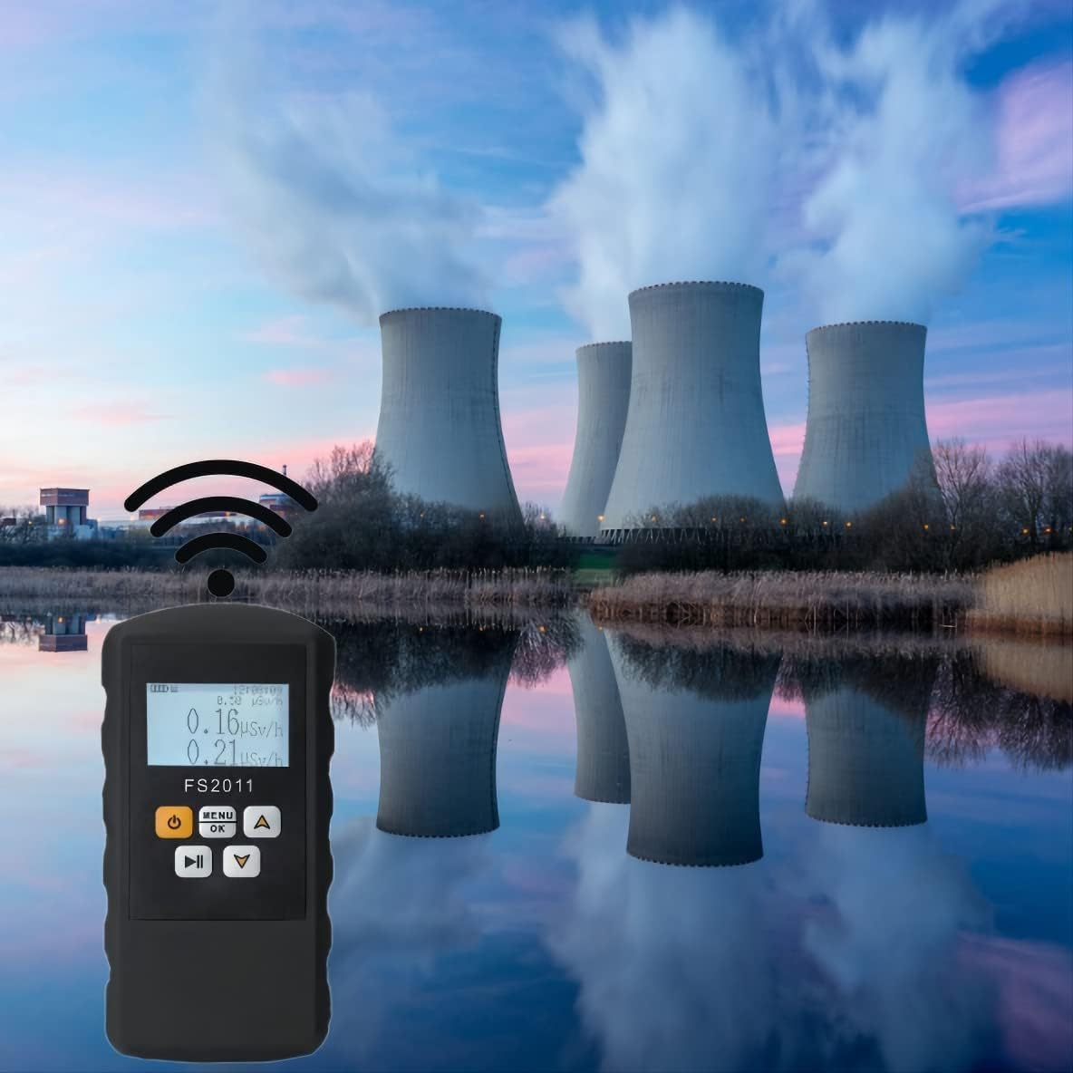 Geiger Counter Nuclear Radiation Detector Beta Gamma X-ray Tester Dosimeter Monitor Marble Detector Meter Portable Dosimeter