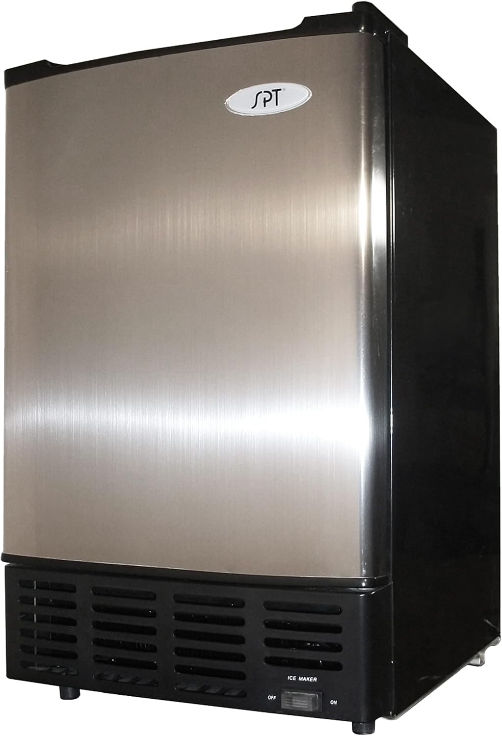 SPT IM-150USA Stainless Steel Undercounter Ice Maker with Freezer, No Drain Required