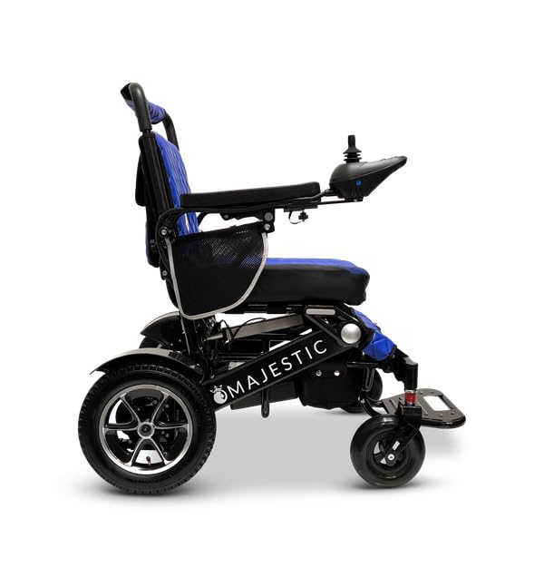 Majestic IQ-7000 Lightweight Foldable Electric Wheelchair for Adults - Portable, Motorized Mobility Chair for Seniors - Compact, Durable, and Powerful Travel Wheelchair, 17 Miles Long Travel Range