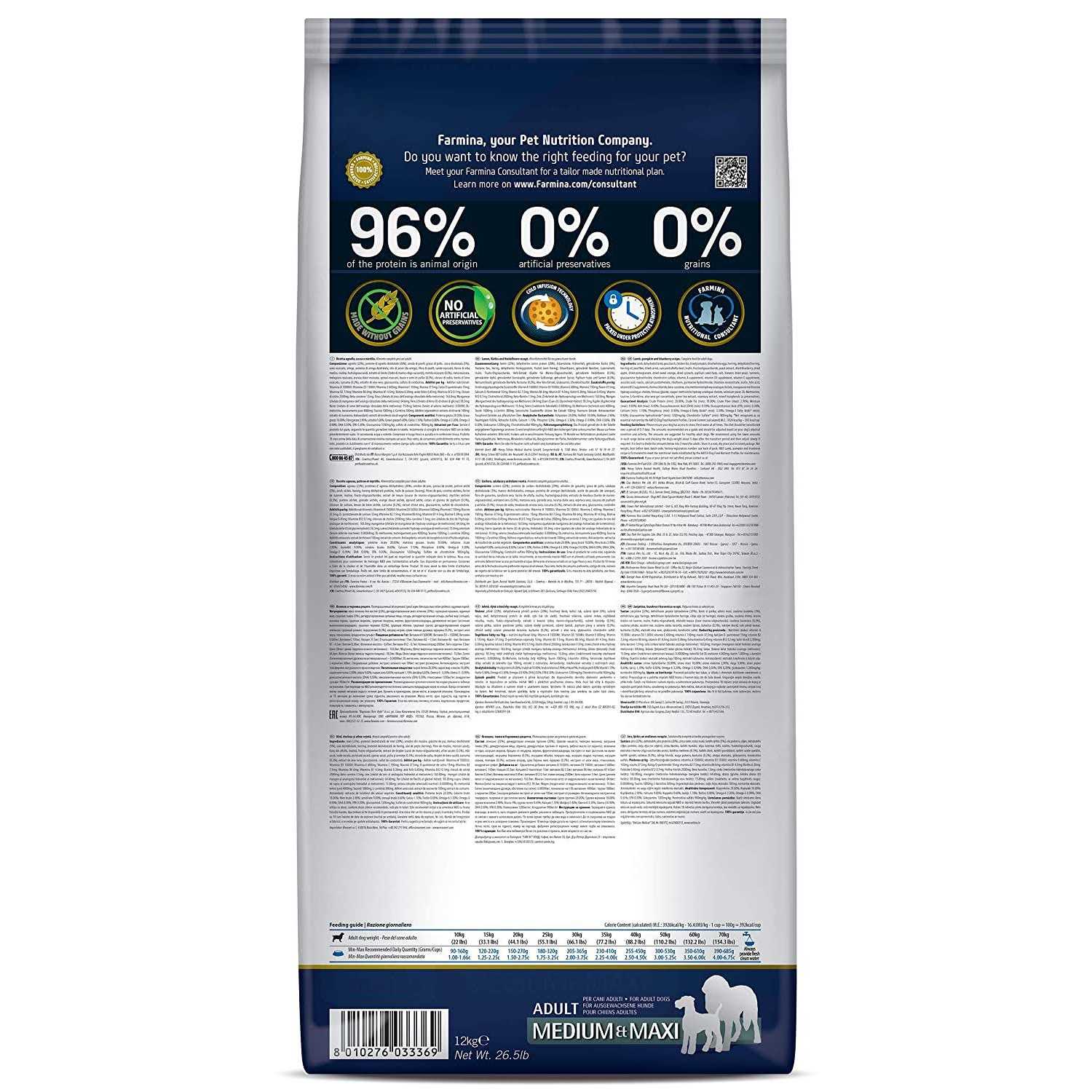 Farmina N&amp;D Pumpkin Lamb &amp; Blueberry Mini Dog Dry Food - Pet Supplies online store
