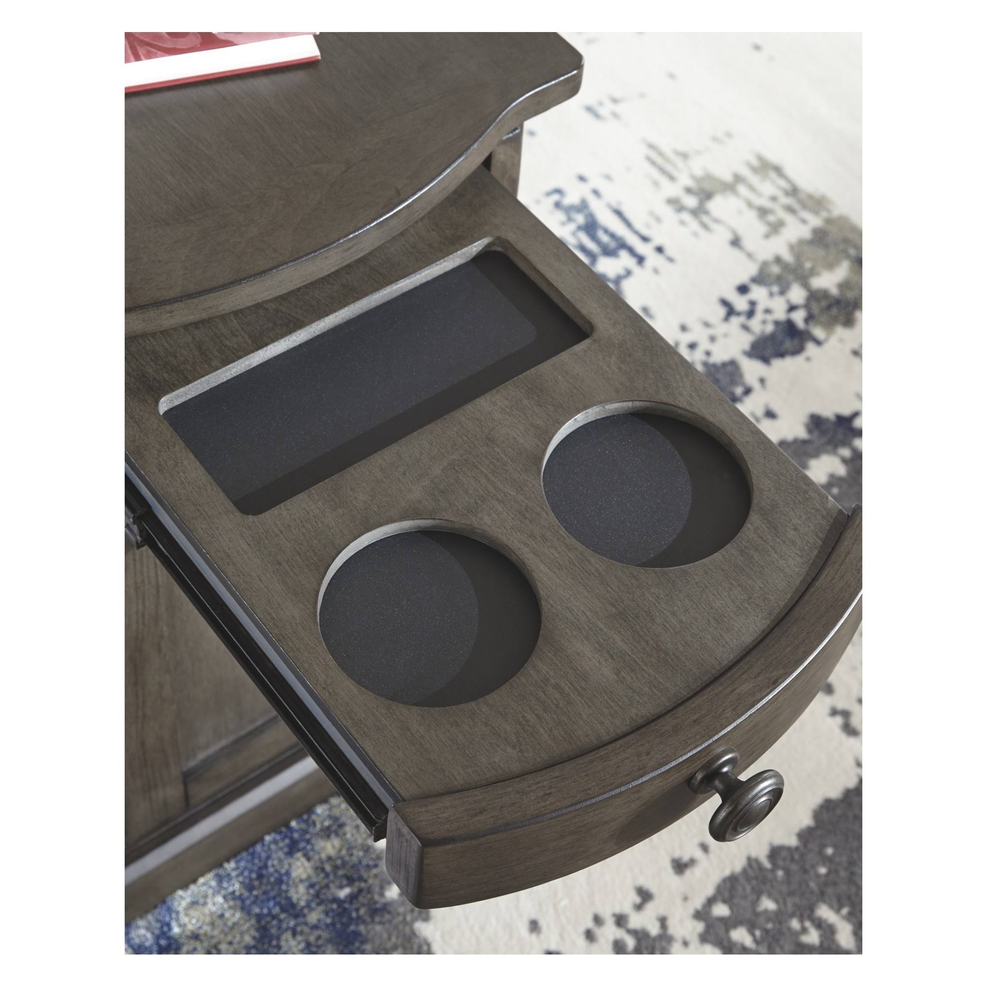 Ashley Laflorn Gray Chair Side End Table