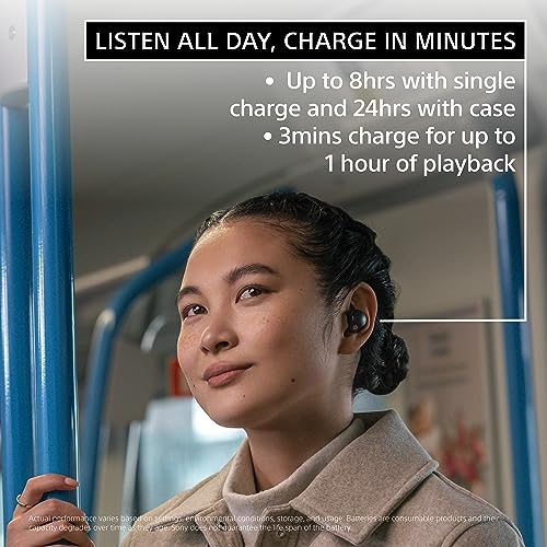 Sony WF-1000XM5 The Best Truly Wireless Bluetooth Noise Canceling Earbuds Headphones with Alexa Built in, Silver