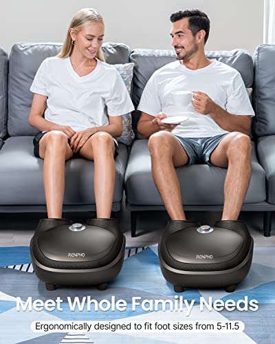 RENPHO Foot Massager Machine with Heat, FSA & HSA Eligible, Electric Foot Massage with Remote, Shiatsu Foot Massager for Foot Care, Fits Feet Up to Men Size 12, Great Gifts for Him Her