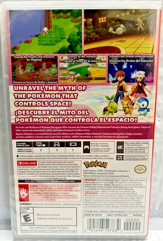 Brand New Game Special Bundle Pokemon Shining Pearl & Brilliant Diamond Switch