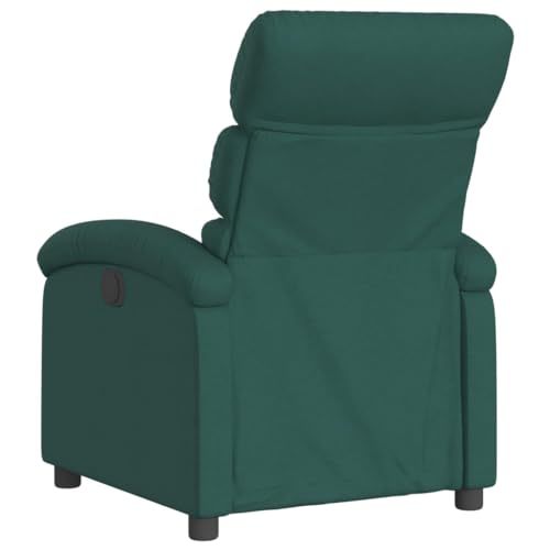 Recliner Chair Dark Green Fabric,Comfortable Recliner Chair with Manual Adjustment and Cozy Fabric Upholstery for Relaxation Living Room Armchairs, Recliners & Sleeper Chairs