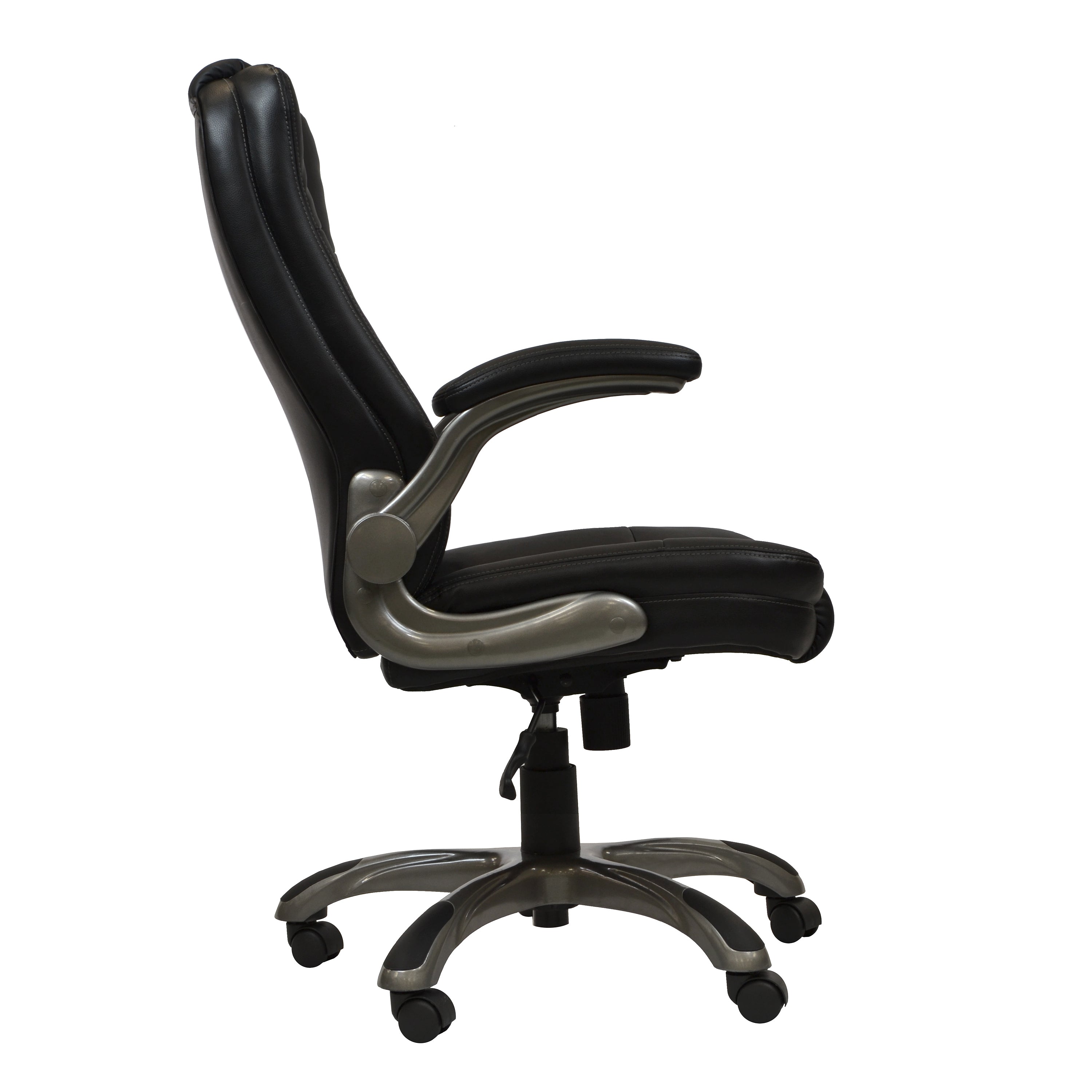 Ergo Flex Executive Office Chair with Flip-up Arms - Black