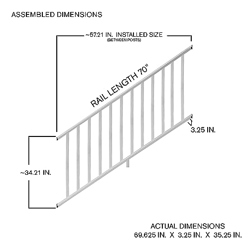 ProWood 6 ft. Cedar Routed Stair Rail Kit with SE Balusters