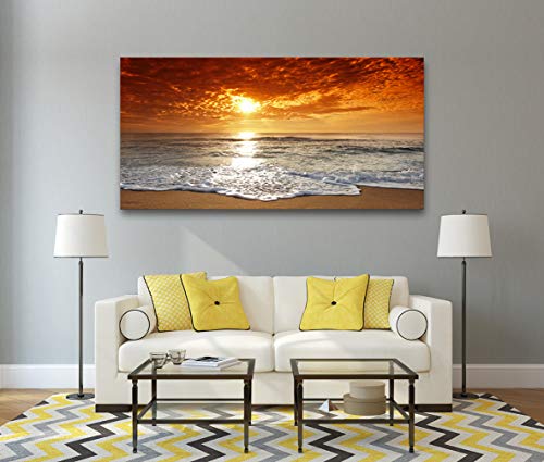 Muolunna D1275 Elephant Canvas Prints Wall Art Animals Photo Pictures Painting on Canvas Decor for Living Room Bedroom Home Office kitchen Wall Decor Stretched and Framed Grey Landscape Artwork