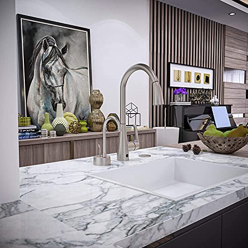 Westbrass Handle Hot Water Dispenser Faucet (Tank sold separately), Satin Nickel