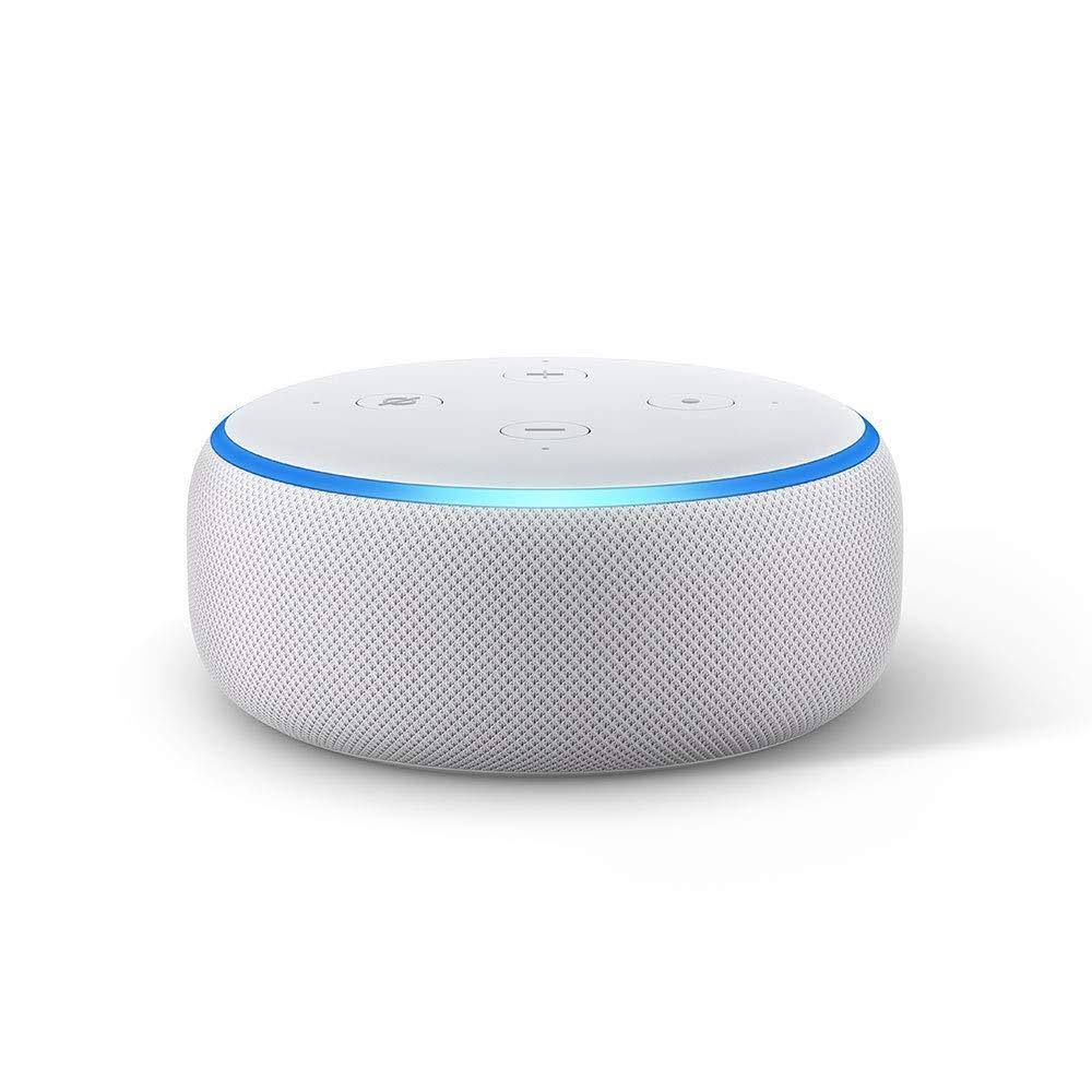 Echo Dot (3rd Gen) - Smart Speaker with Alexa - Sandstone Fabric UK Plug