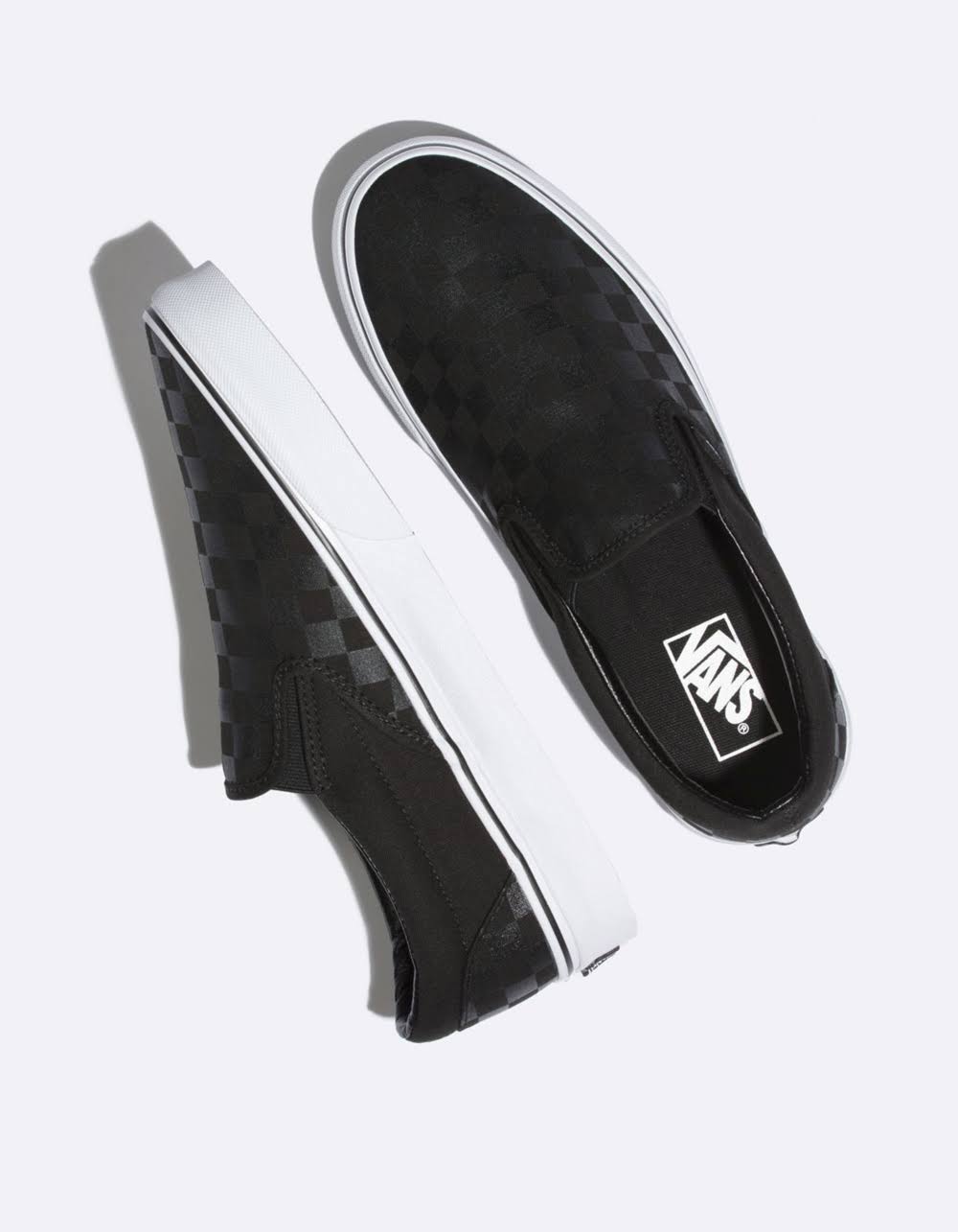 Vans Classic Slip on Checkerboard Black Black