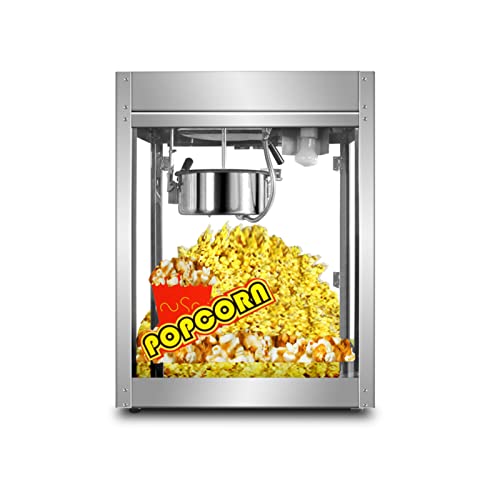 Popcorn Machine,Retro Popcorn Maker, Hot Air Popcorn Machine, 1300W Hot Air Commercial Popcorn Popper with Measuring Cup, Fast Popping, for Party Christmas and Movie Nights