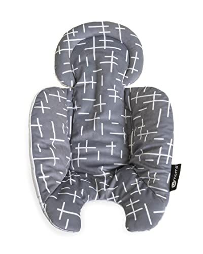 4moms MamaRoo Multi-Motion Baby Swing in Classic Grey with Plush Infant Insert, Dark Grey