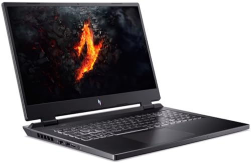 acer Nitro 17 Gaming Laptop, 17.3" FHD IPS 165Hz Display, AMD Ryzen 7 8845HS 3.8GHz, GeForce RTX 4060, 32GB DDR5 RAM, 1TB PCIe SSD, RGB Keyboard, Bluetooth 5.3, Windows 11 Home, Black
