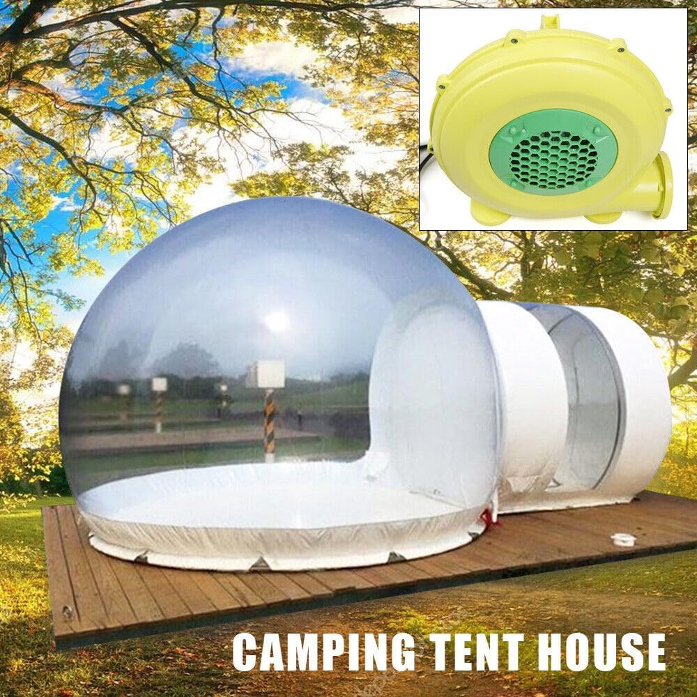3M Inflatable Bubble House Outdoor PVC Inflatable Tent D-Ring Tent Outdoor Camping Camping Blowing Diameter, for Indoor/Outdoor Family Backyard Camping, Holiday Party, Transparent