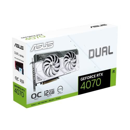 ASUS TUF Gaming NVIDIA GeForce RTX™ 4070 OC Edition Gaming Graphics Card (PCIe 4.0, 12GB GDDR6X, HDMI 2.1, DisplayPort 1.4a)