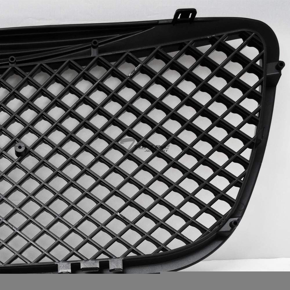 TLAPS 7422444299292 For 2007-2012 GMC Acadia Glossy Black Mesh Front Grille