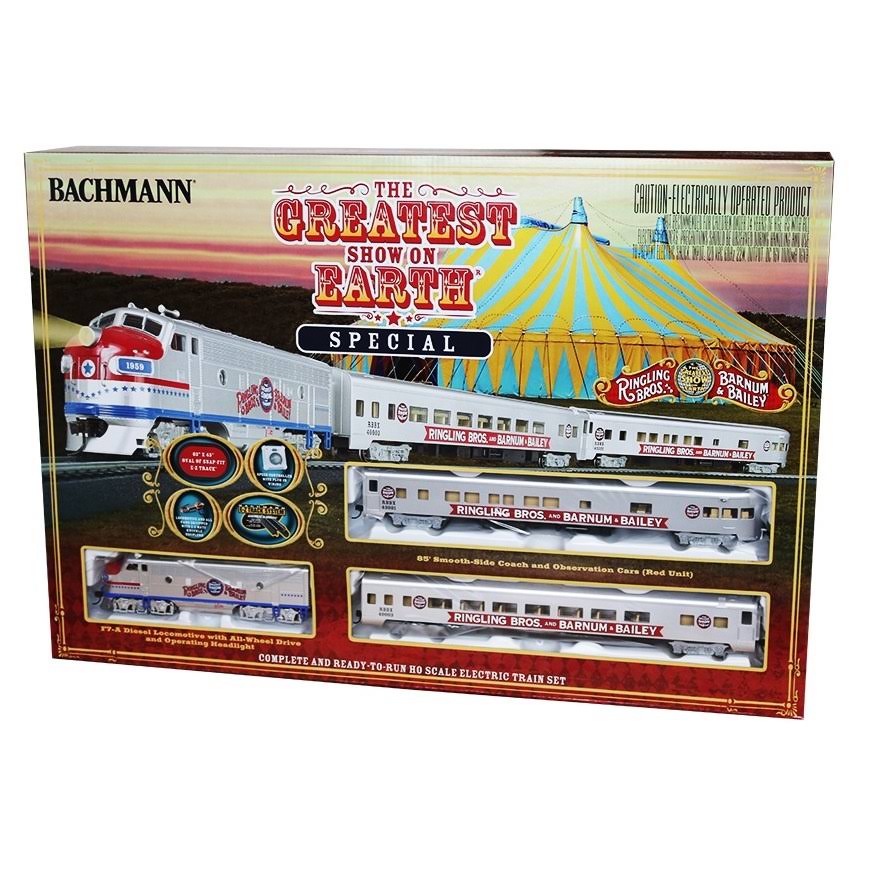 Bachmann Trains HO Scale The Greatest Show on Earth Special Ready to Run Train Set