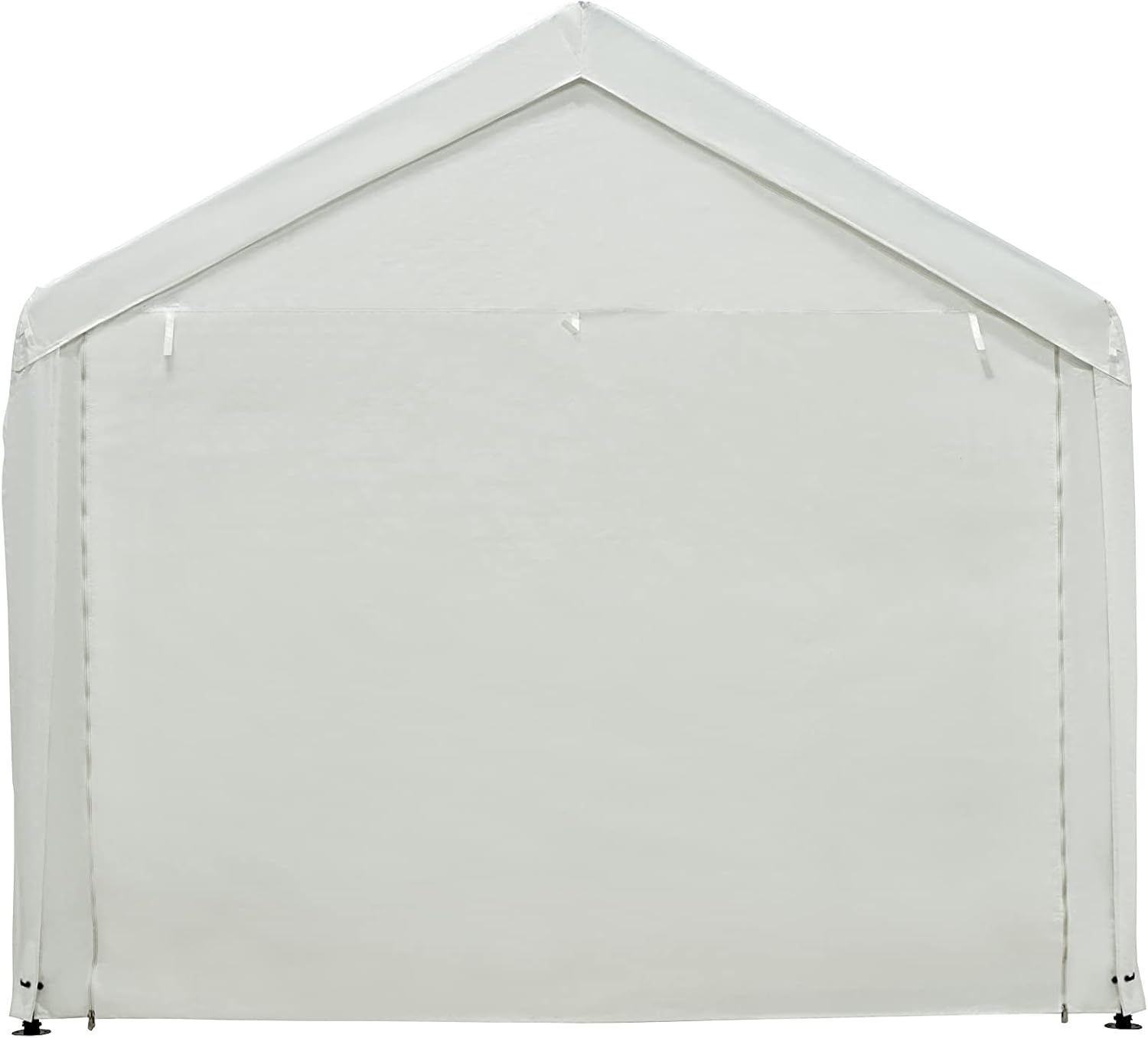 Carport, 10 x 20 ft Heavy Duty Carport with Ventilated Windows, Portable Garage with Removable Sidewalls & Doors, All-Season Car Canopy for Auto, Truck, Boat, SUV, White