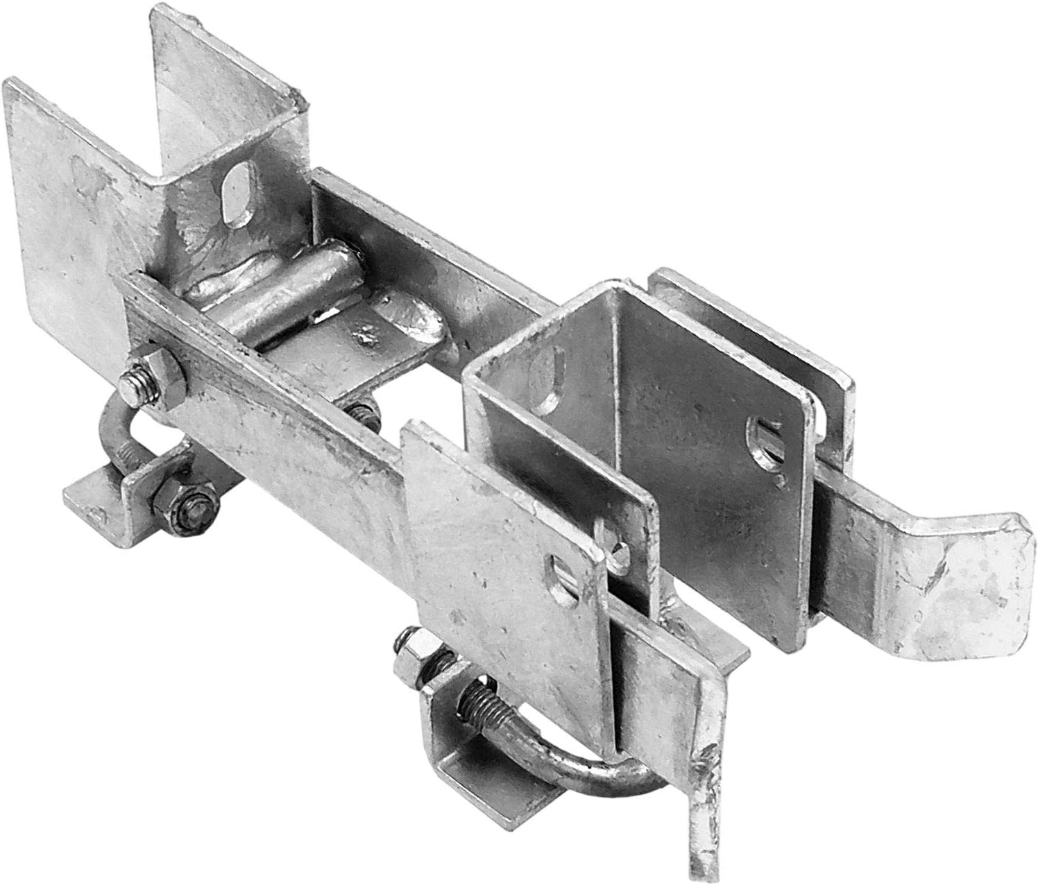 Chain Link Commercial Strong Arm Double Gate Latch - Latches Two Gates Together Without The Need of a Drop Rod - Chain Link Double Gate Latch for 1-5/8" Thru 2" Gate Frames Pack of 2