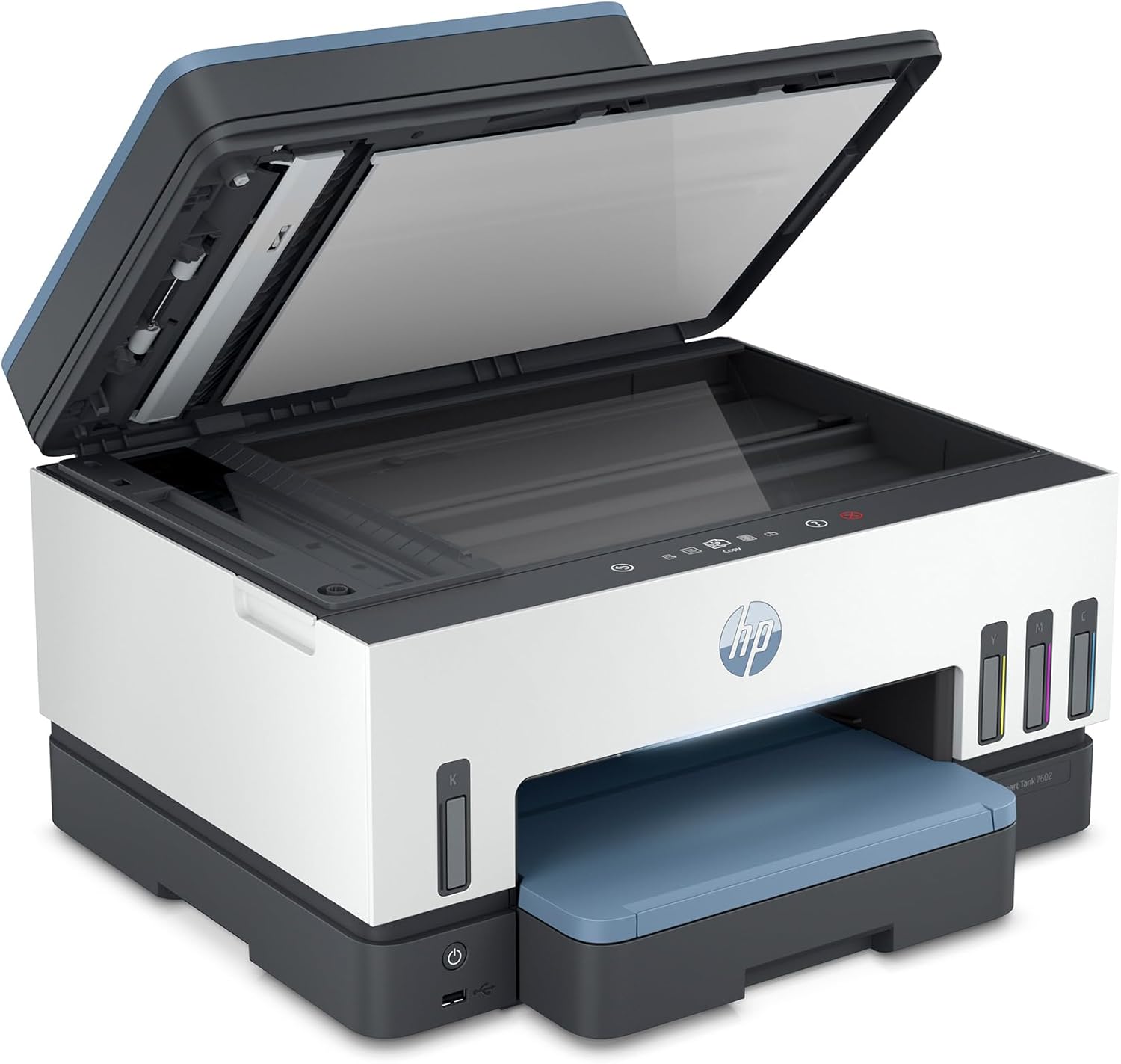 HP Smart Tank 7602 Wireless All-in-One Ink Tank Printer with 2 years of ink included,Print, scan, copy, fax, Best-for-home, Refillable ink tank (28B98A)