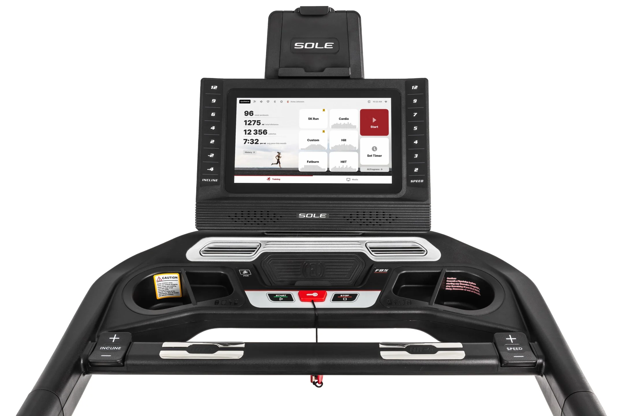 SOLE Fitness F85 Folding Treadmill Cardio Home Exercise Workout Equipment