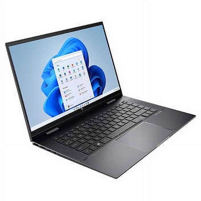 New HP Envy x360 2-in-1 Flip Laptop, 15.6" Full HD Touchscreen, AMD Ryzen 7 5700U Processor, 16GB RAM, 1TB SSD, FP Reader, Backlit Keyboard, Webcam, Wi-Fi, Bluetooth, Windows 11 Pro, Black