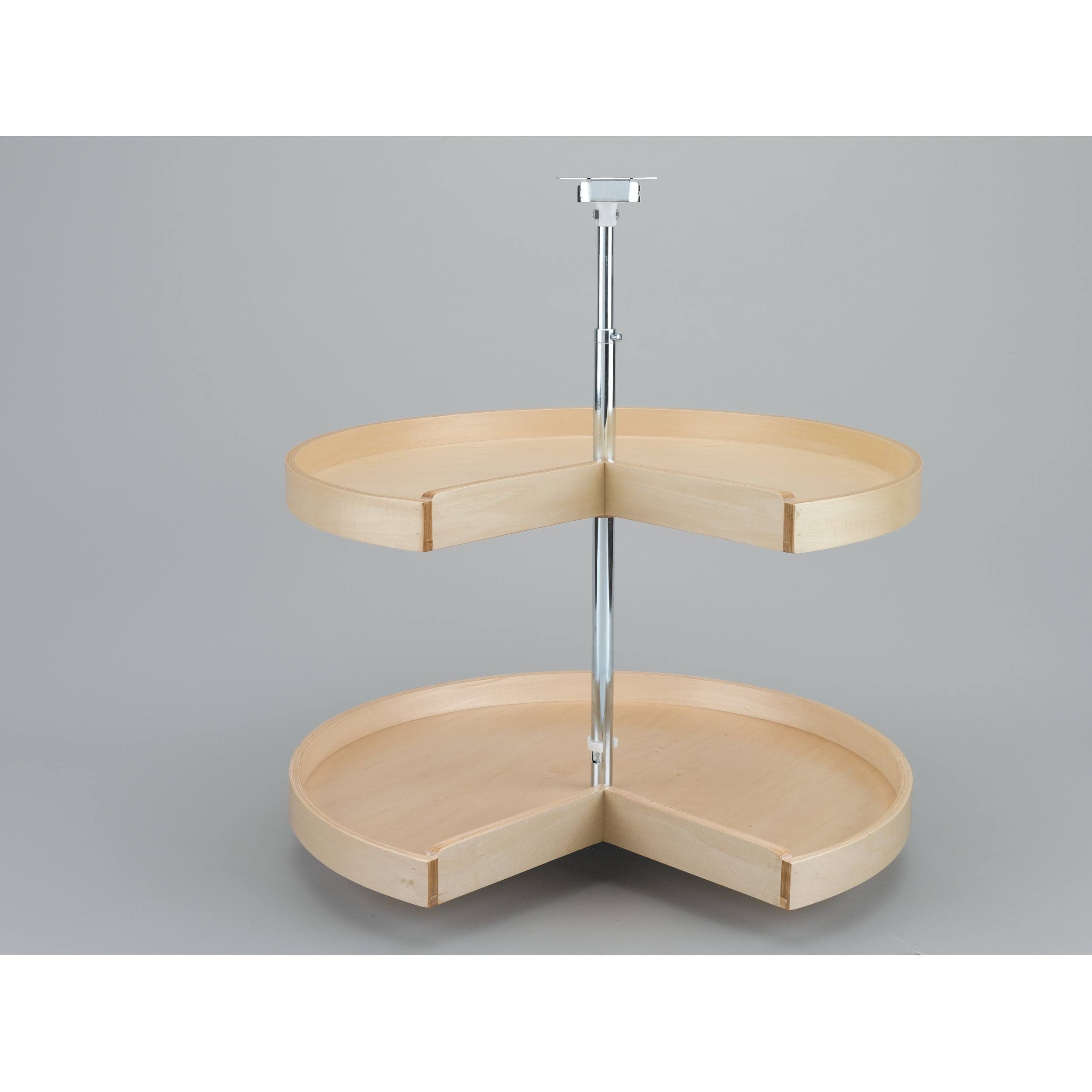 Rev-A-Shelf - LD-4BW-942-28-1 - 28x22 Banded Wood Pie-Cut Lazy Susan 2-Shelf