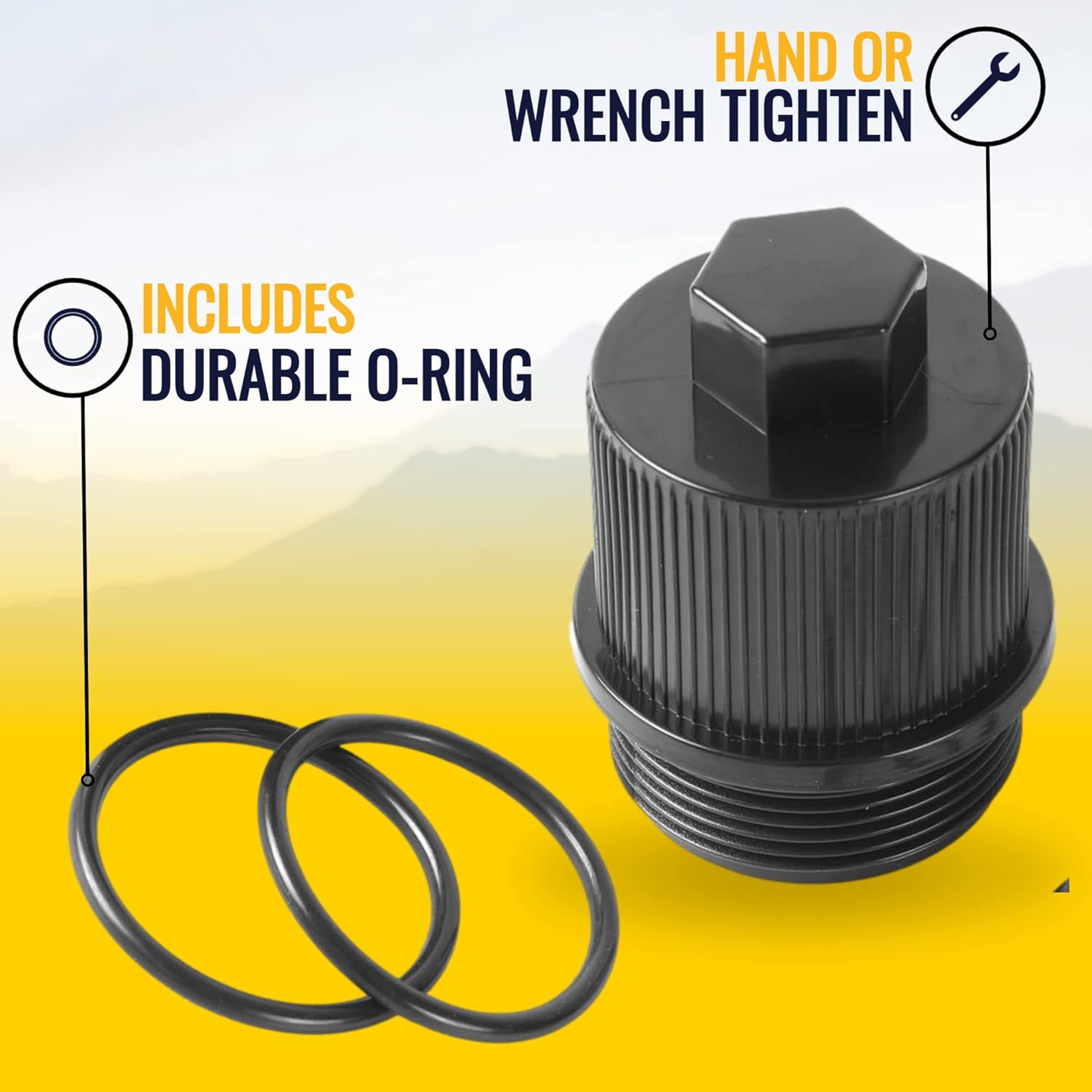 TonGass Drain Plug Cap Assembly Replaces 190030 Fits for Pool and Spa Filter for Pentair - Compatible with Clean & Clear Plus, FNS Plus, and Quad D.E. Filters - Pentair Drain Cap with O-Ring
