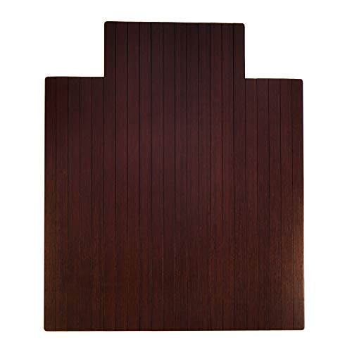 Anji Mountain Office Chairmat Thickest & Sturdy Bamboo Chairmats Highly Premium Quality Anti-Slip Heavy Duty For Multi-Purpose Hardwood Floor Office & Home Floor Protector Office Chair mat-5mm Thick