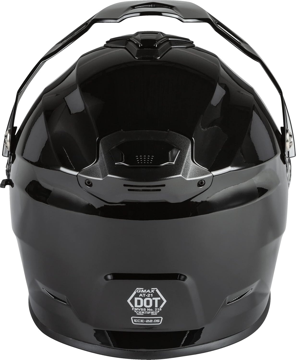GMAX AT-21S Solid, Electric Shield Full-Face Helmet, DOT Approved for Adults and Youth (Black, L)
