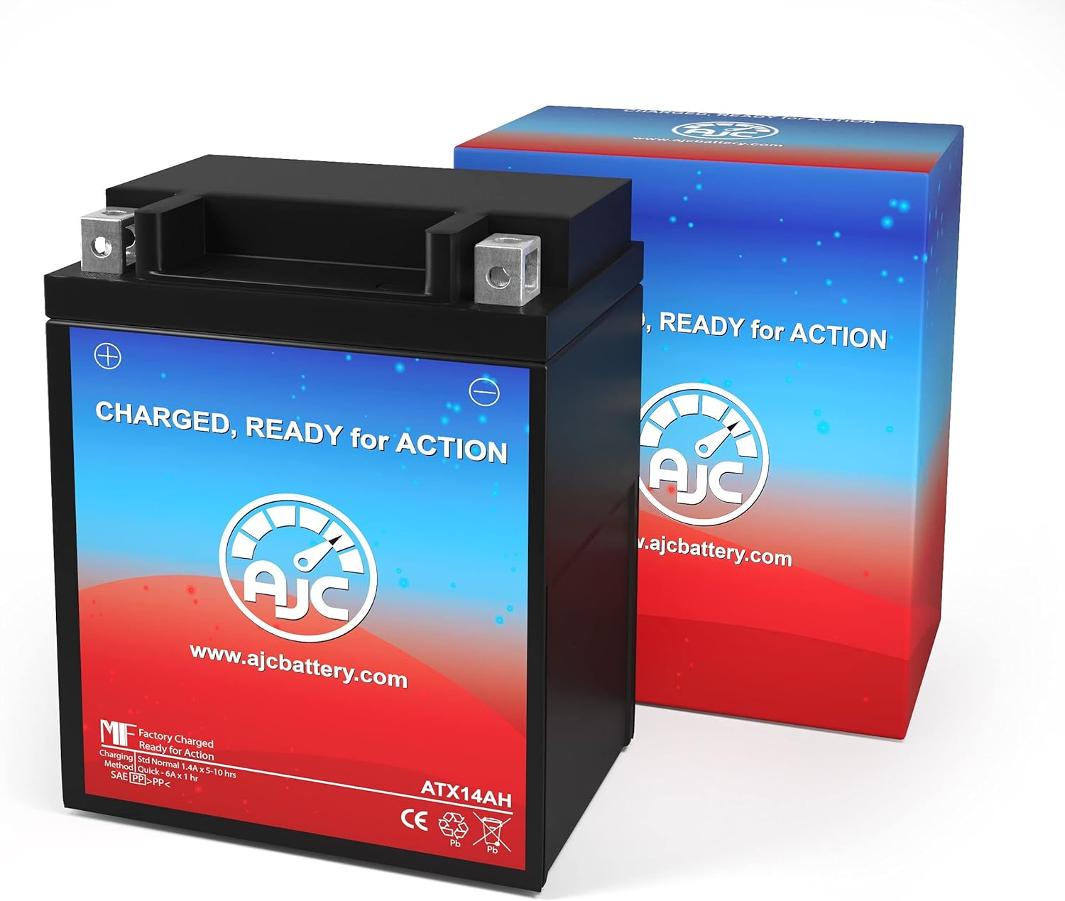 Polaris Trail Boss 330 ATV Replacement Battery (2003-2013) - This is an AJC Brand Replacement Pack of 2