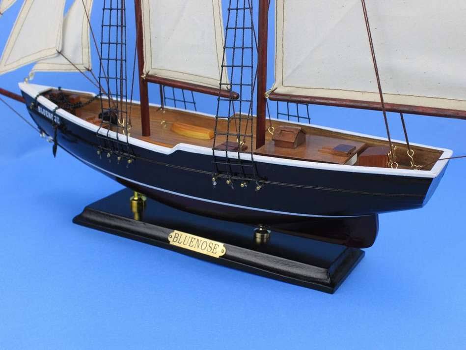 Bluenose 24x22 - Wooden Sailboat Centerpiece - Model Sailing Yacht - Scale Model