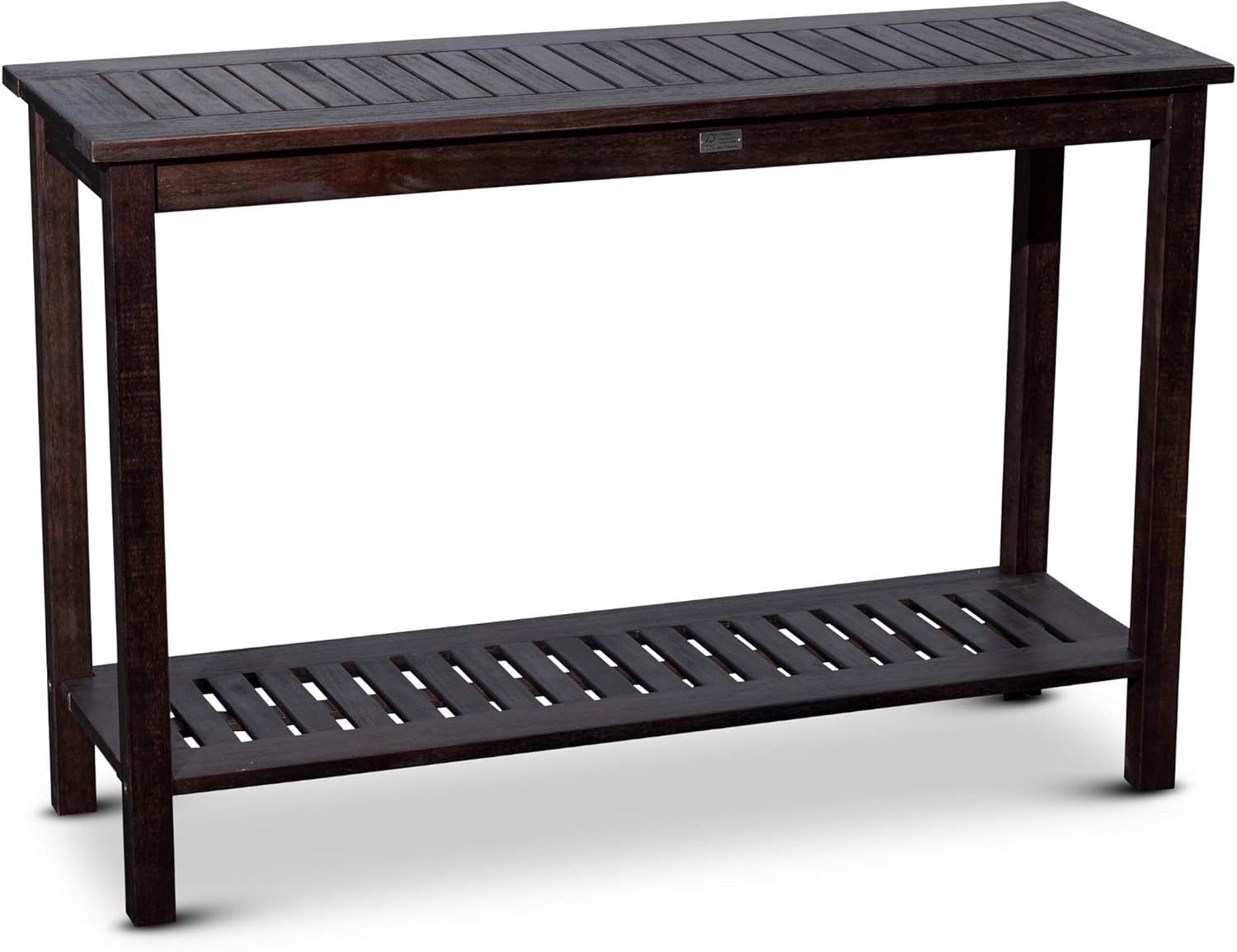 DTY Outdoor Living Longs Peak Eucalyptus Console Table, Espresso