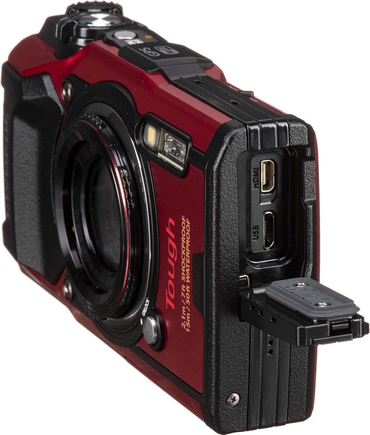 Olympus Tough TG-6 Digital Camera with Deluxe Accessory Bundle – Includes: SanDisk Ultra 64GB SDXC Memory Card + 2X Seller's Replacement Batteries with Charger + Adapter Tube + Much More