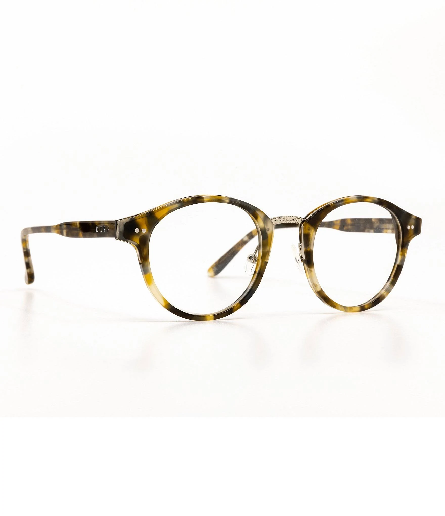 Diff Carina 49mm Blue Light Blocking Optical Glasses Dark Tortoise/ Blue Light