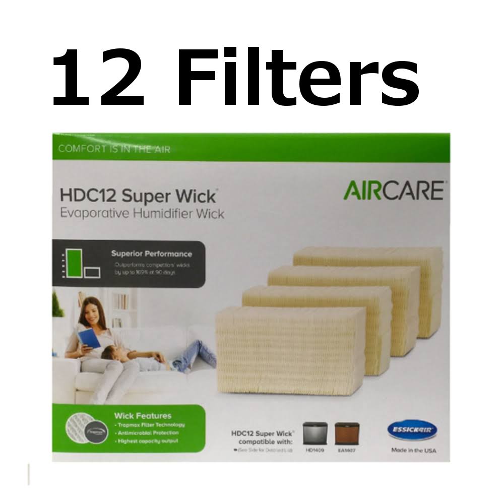Aircare HDC12 Replacement Wicking Humidifier Filter Genuine, 12 Pack