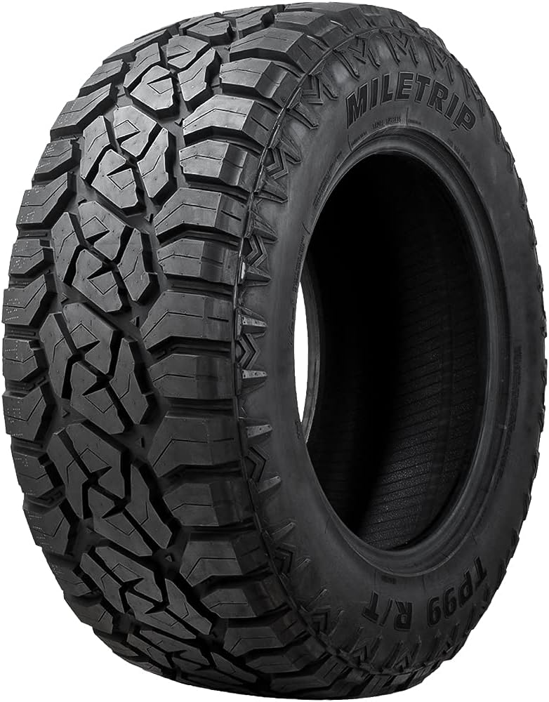 Miletrip TP99 R/T All-Terrain Mud Off-Road Light Truck Radial Tire-35X13.50R26LT 35X13.50X26 35X13.50-26 126Q Load Range F LRF 12-Ply BSW Black Side Wall, 35X13.50R26